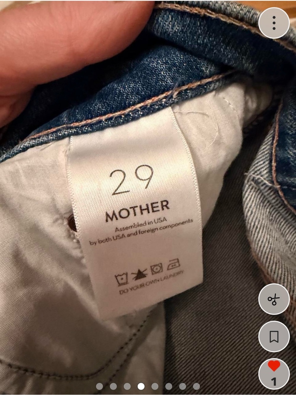 MOTHER Tom Cat Straight-Leg Jeans 29 - Picture 4 of 7